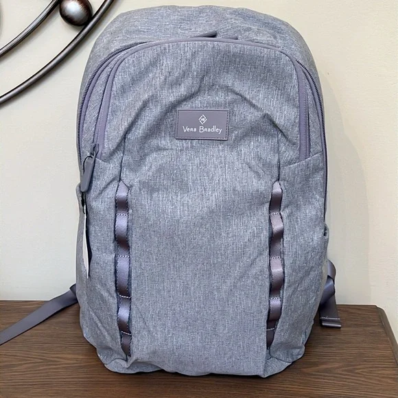 NEW Vera Bradley Lighten Up Sporty Backpack in Medium Heather Gray Factory-Style-Lighten-Up-  main image 3